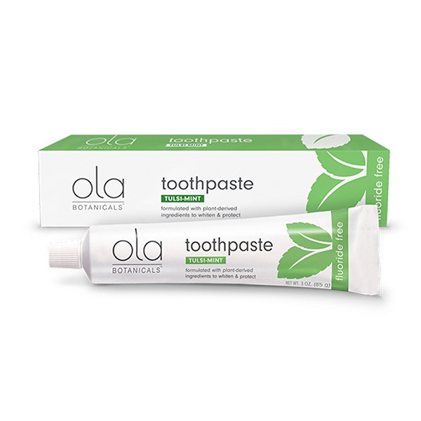 Ola Botanicals Toothpaste (Tulsi Mint) 3 oz - Dr. Mercola - Dr. Mercola