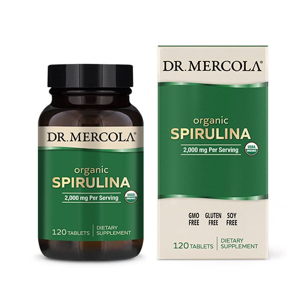 Organic Spirulina 2000mg x120 Tablets - Dr. Mercola - Dr. Mercola