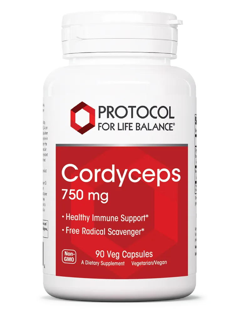 Organic Cordyceps 750mg x90 Capsules - Protocol For Life Balance - Protocol For Life Balance