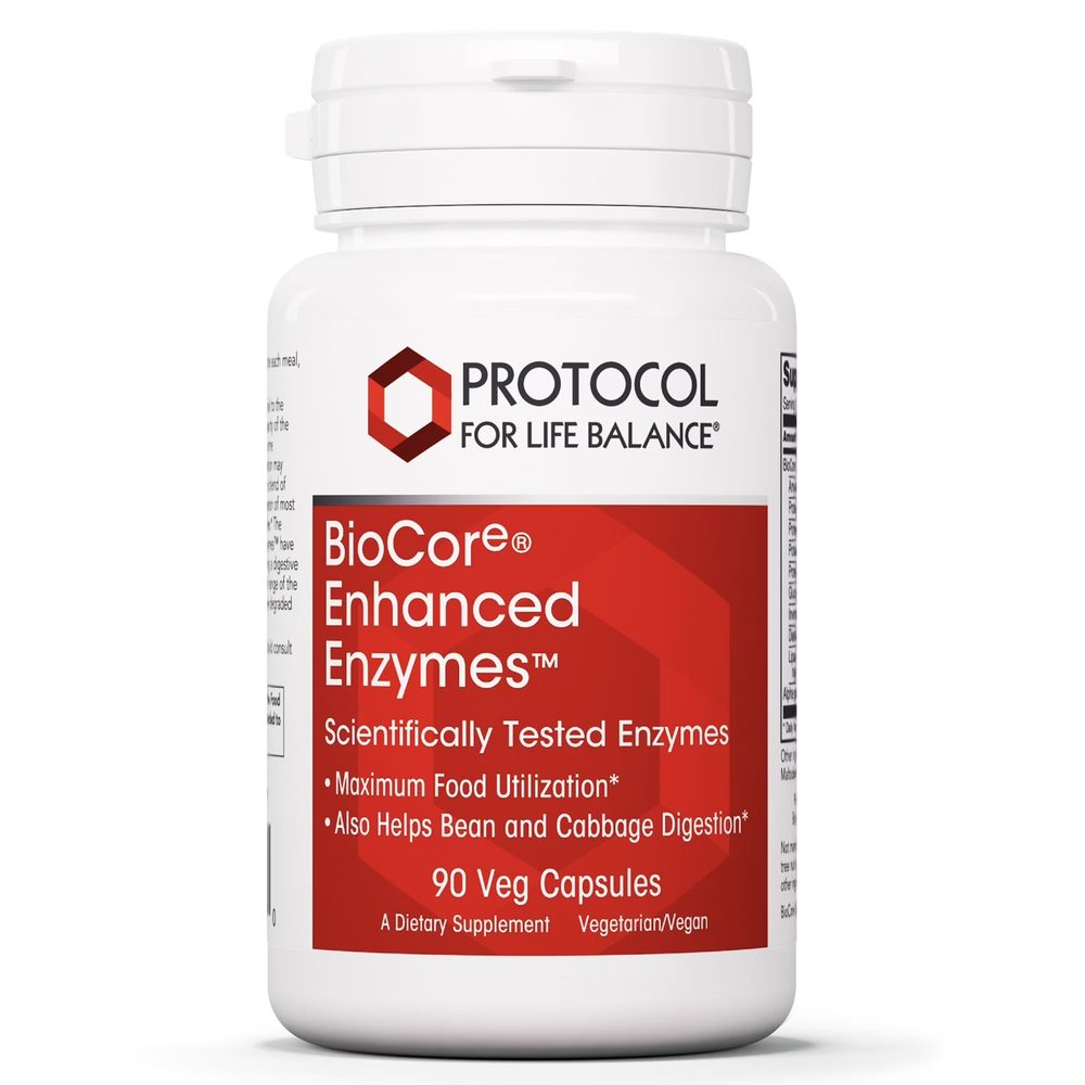 BioCore Enhanced Enzymes x90 Capsules - Protocol For Life Balance - Protocol For Life Balance