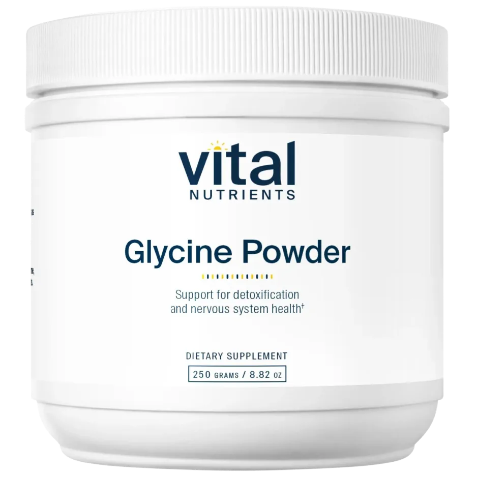 Glycine Powder 4,000mg x62 Servings, 8.8 oz (250 g) - Vital Nutrients - Vital Nutrients
