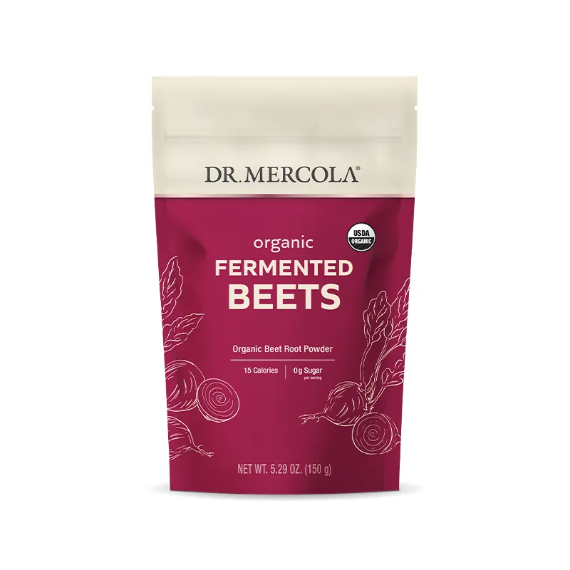 Organic Fermented Beets Powder x30 Servings, 5.3 oz (150 g) - Dr. Mercola - Dr. Mercola