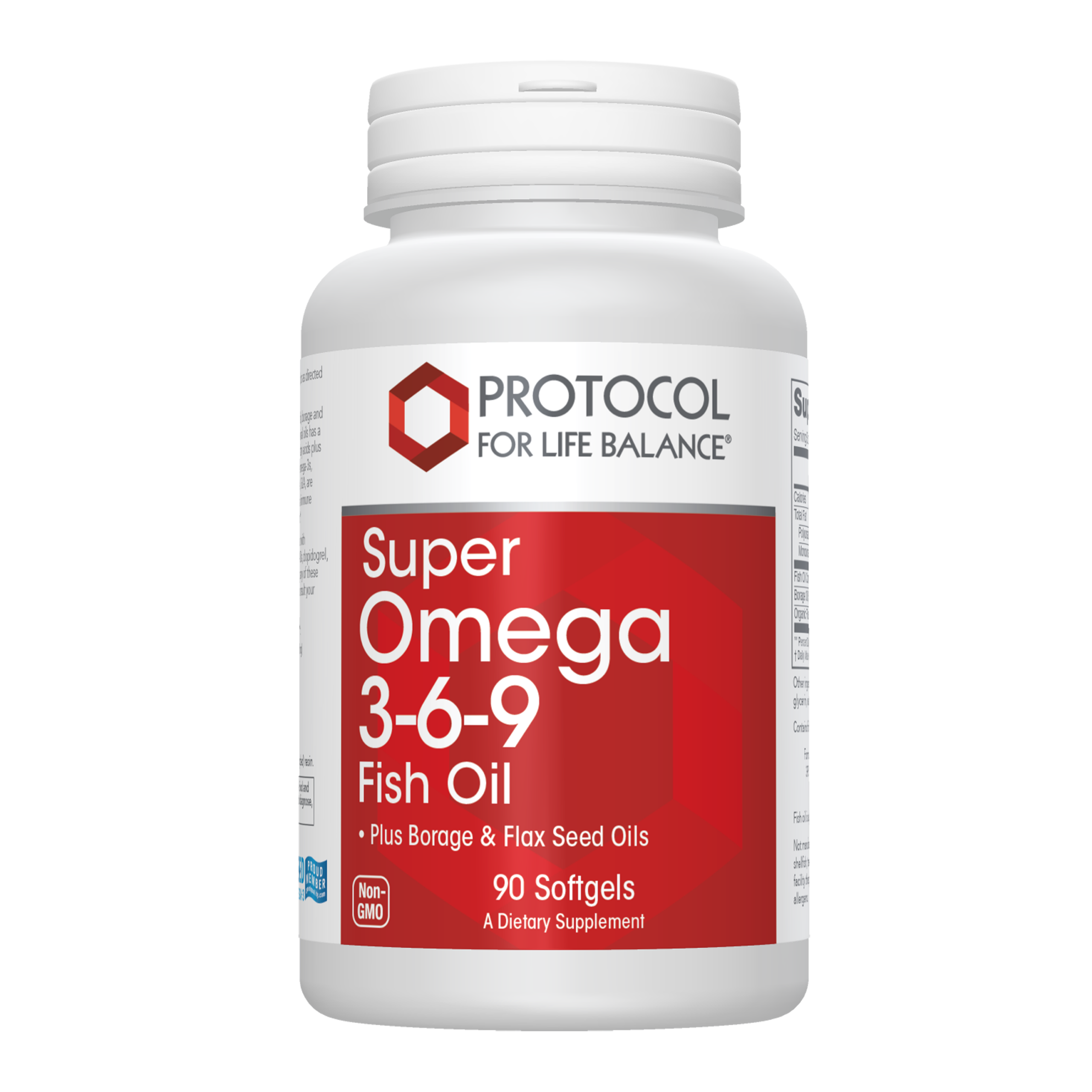 Super Omega 3-6-9 800mg x90 Softgels - Protocol For Life Balance - Protocol For Life Balance
