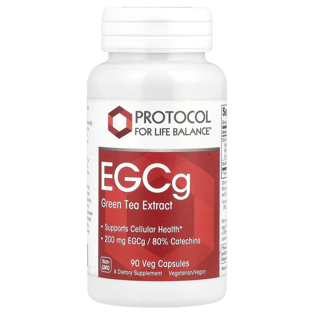 EGCg (Green Tea Extract) 400mg x90 Capsules - Protocol For Life Balance - Protocol For Life Balance
