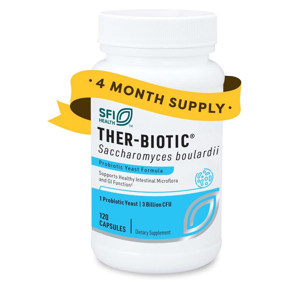Ther-Biotic Saccharomyces Boulardii 3 Billion CFU x60 Capsules - SFI Health - SFI Health