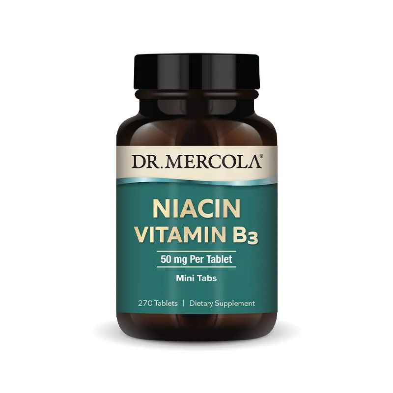 Niacin (Vitamin B3) 50mg x270 Mini Tablets - Dr. Mercola - Dr. Mercola