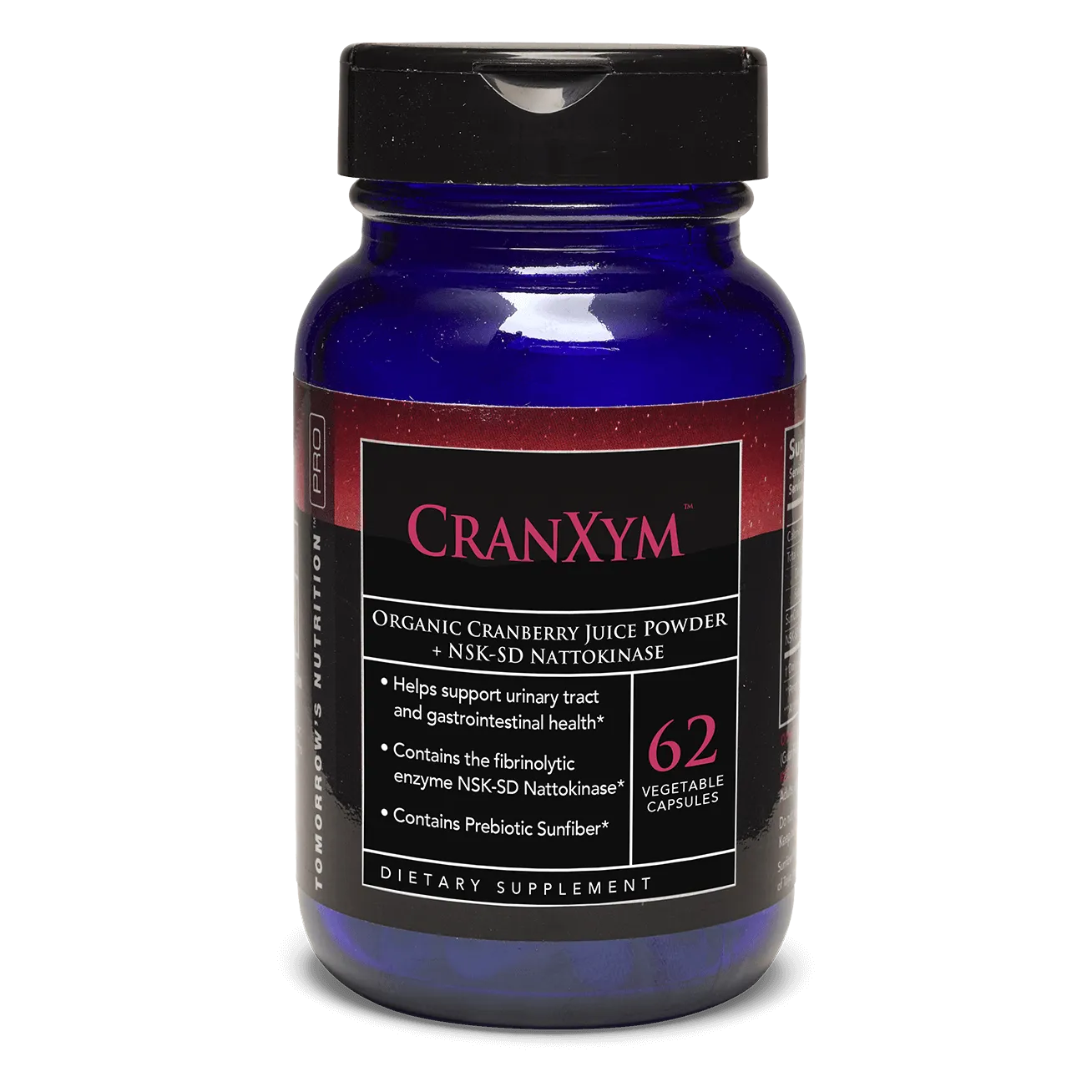 CranXym (Organic Cranberry + NSK-SD Nattokinase) x62 Capsules - US Enzymes - US Enzymes