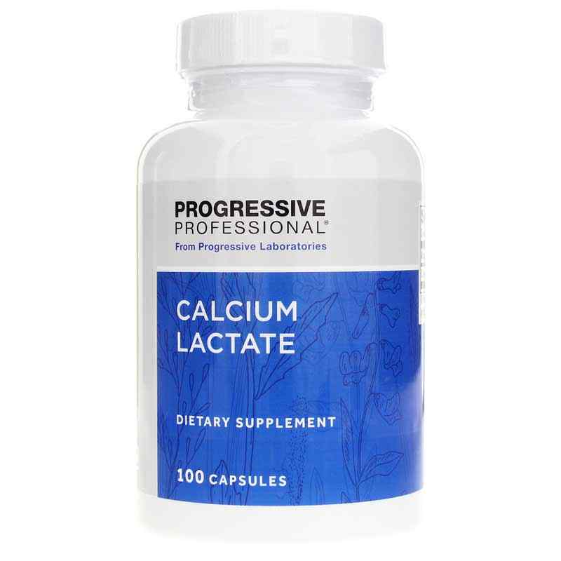 Calcium Lactate 115mg x100 Capsules - Progressive Laboratories - Progressive Laboratories