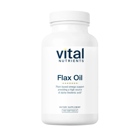 Flax Seed Oil 1000mg x100 Softgels - Vital Nutrients - Vital Nutrients