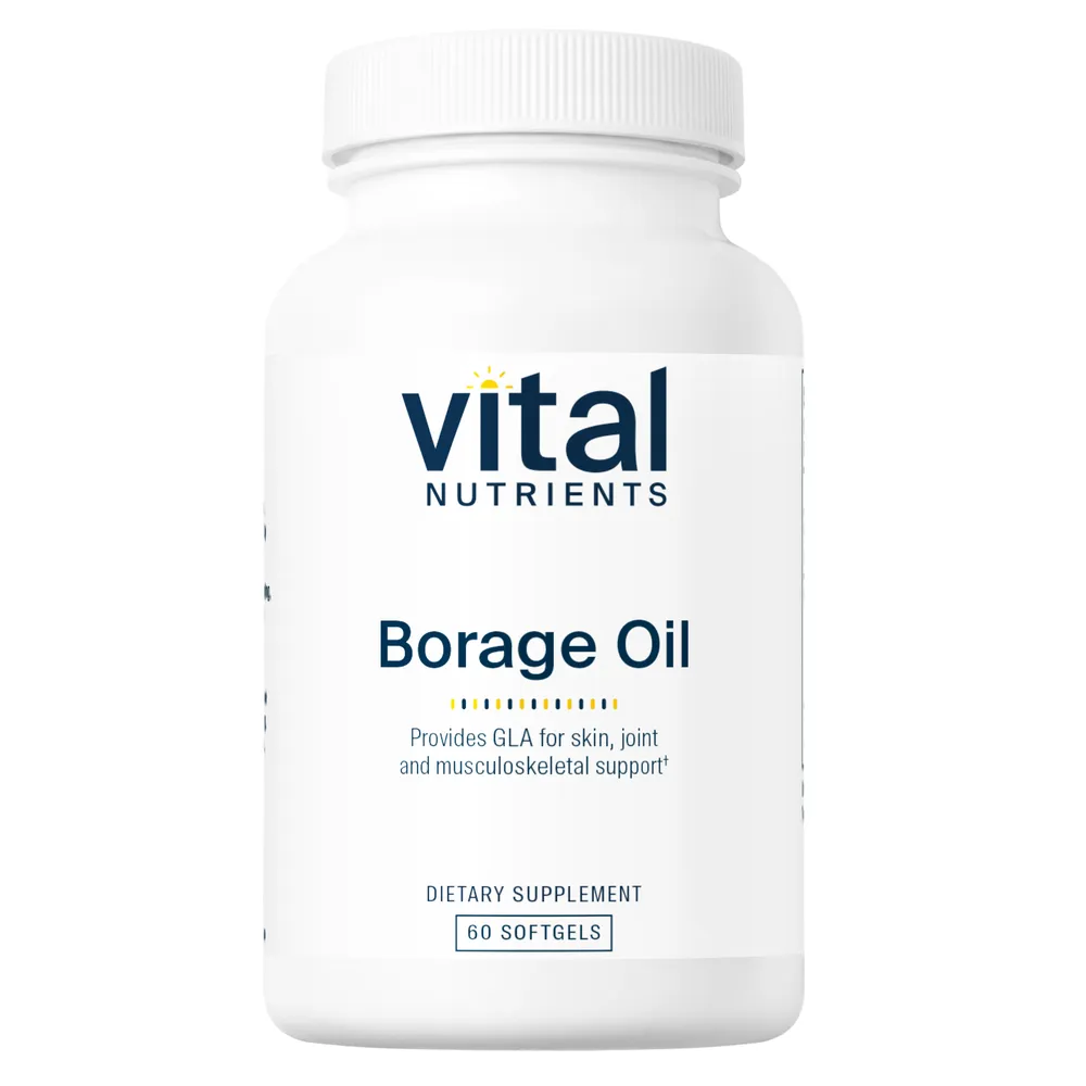 Borage Oil 1000mg x60 Softgels - Vital Nutrients - Vital Nutrients