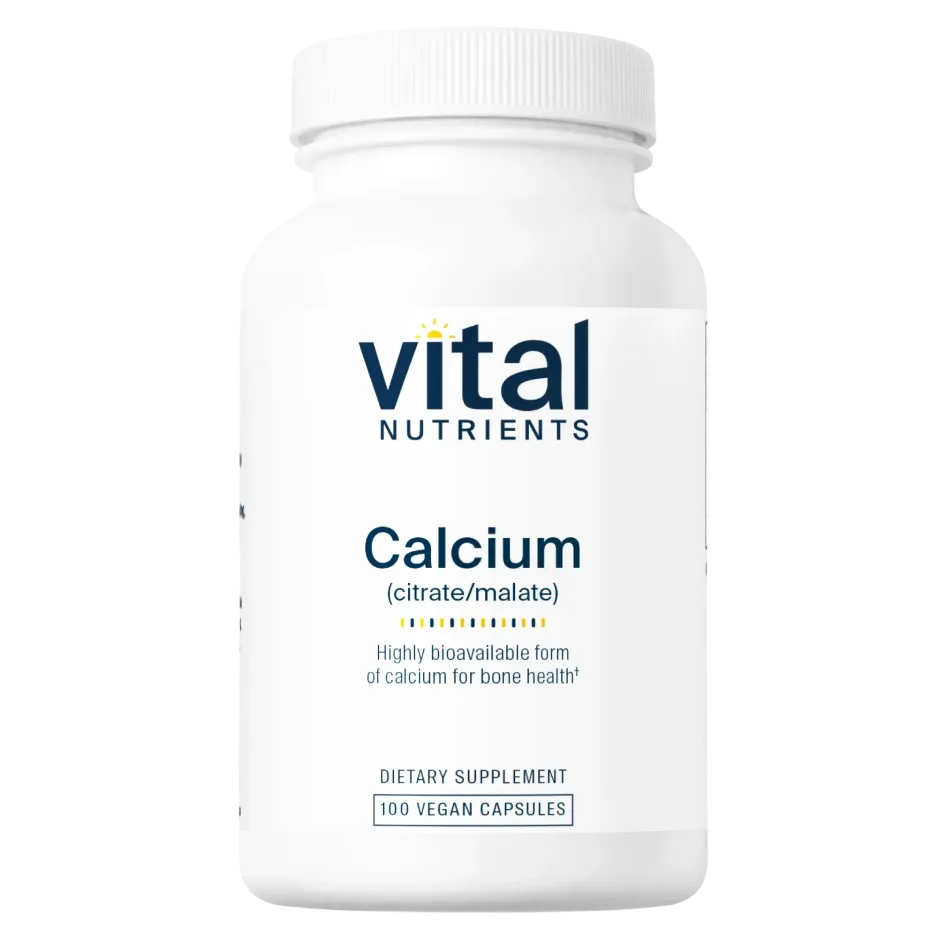 Calcium Citrate / Malate x100 Capsules - Vital Nutrients - Vital Nutrients