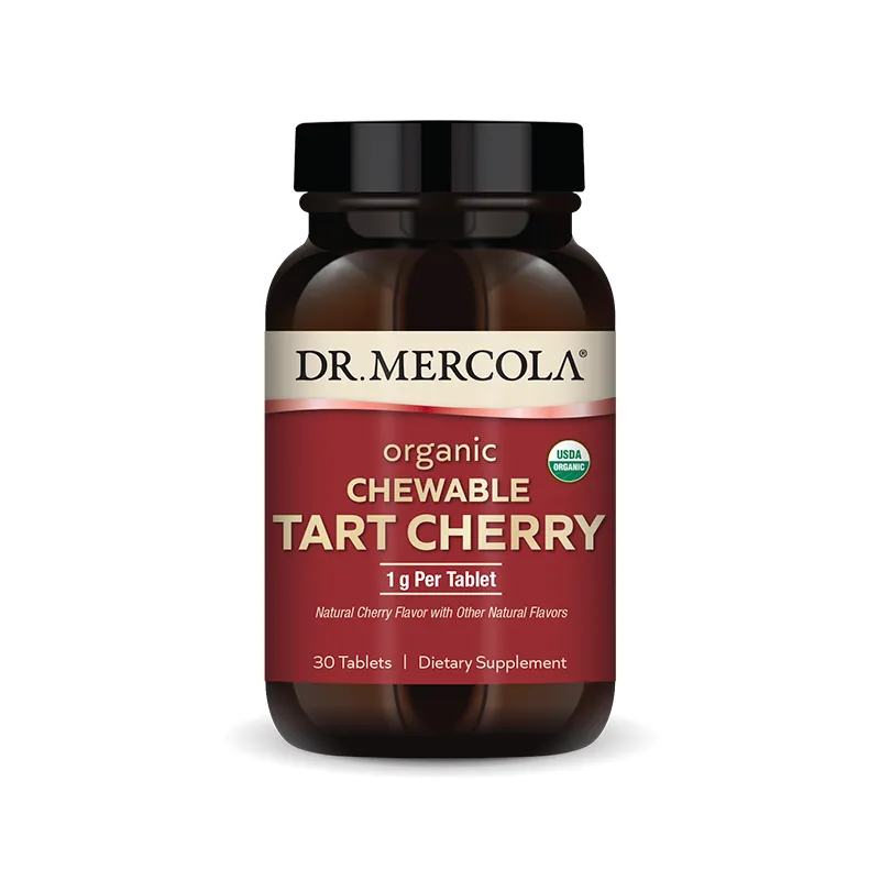 Organic Tart Cherry 1000mg x30 Chewable Tablets - Dr. Mercola - Dr. Mercola