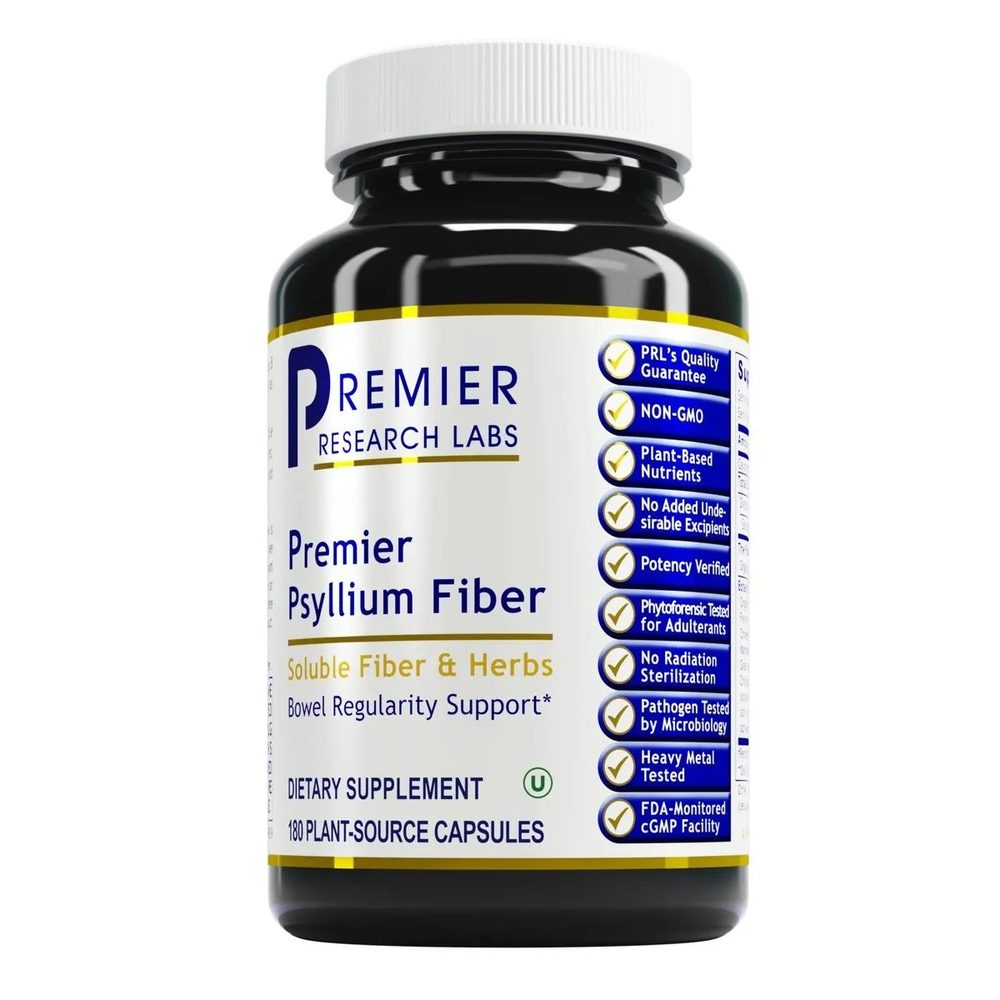Premier Psyllium Fiber x180 Capsules - Premier Research Labs - Premier Research Labs