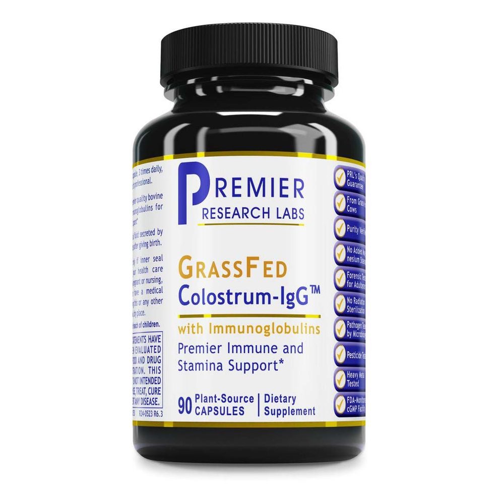 Grass-Fed Colostrum-IgG x60 Capsules - Premier Research Labs - Premier Research Labs