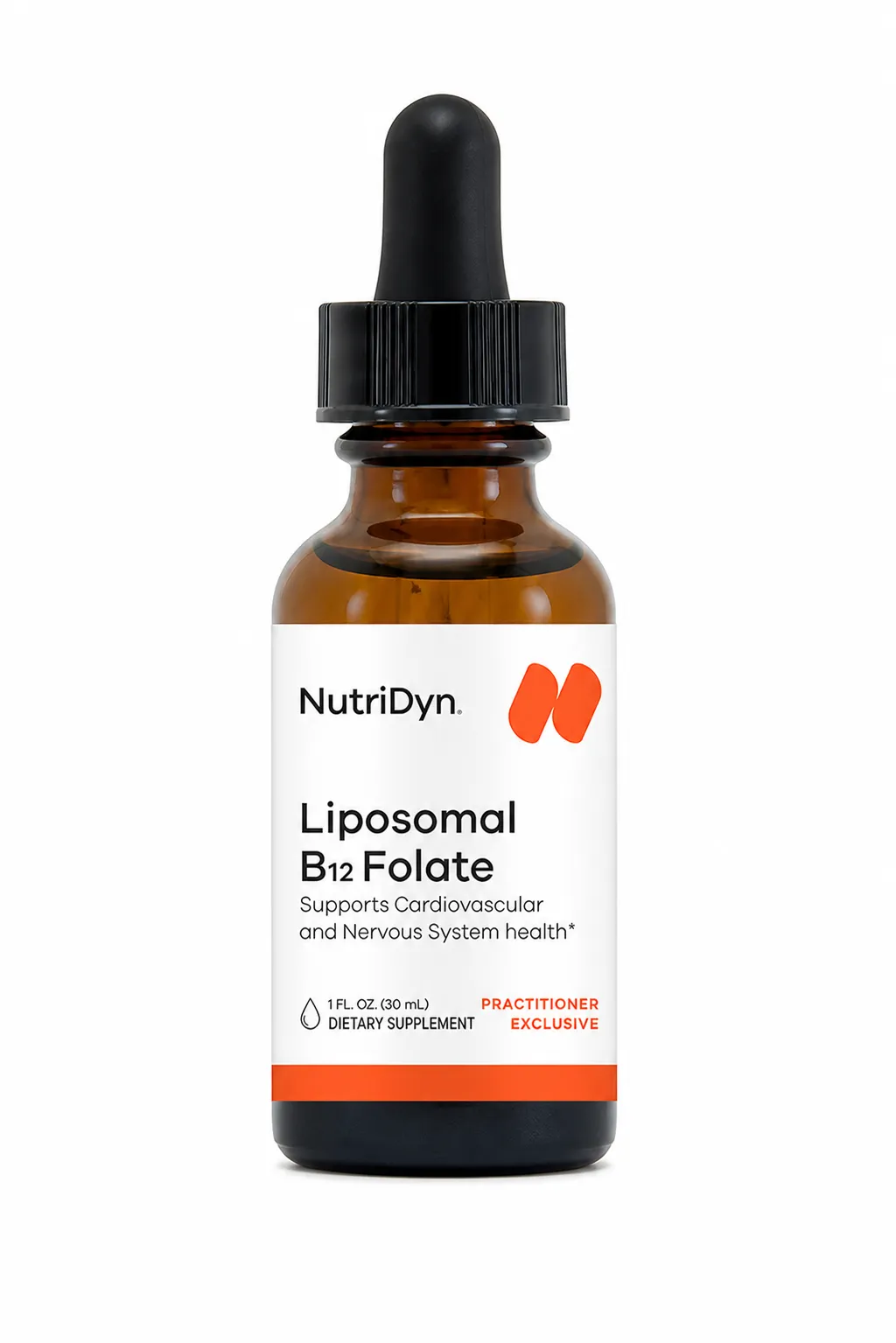 Liposomal B12 Folate Liquid 1 fl oz (30 mL) - NutriDyn - NutriDyn