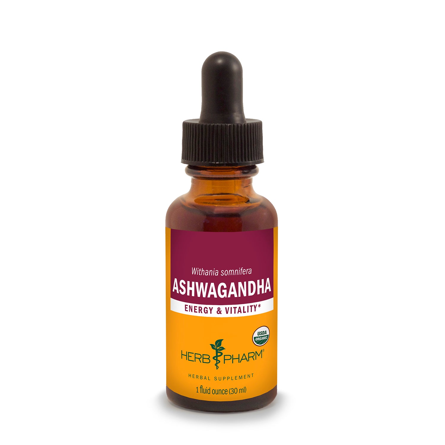 Organic Ashwagandha Extract 1 fl oz (30 mL) - Herb Pharm - Herb Pharm