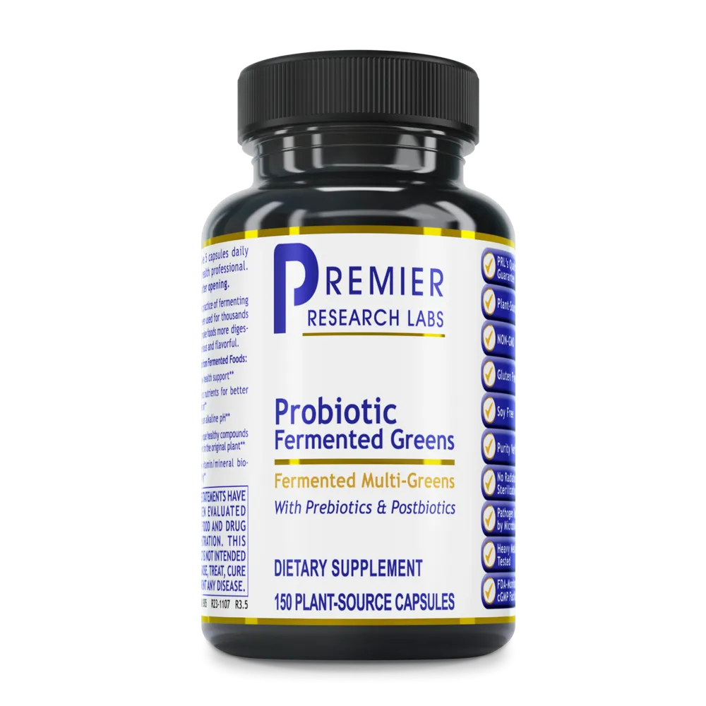 Probiotic Fermented Greens x150 Capsules - Premier Research Labs - Premier Research Labs