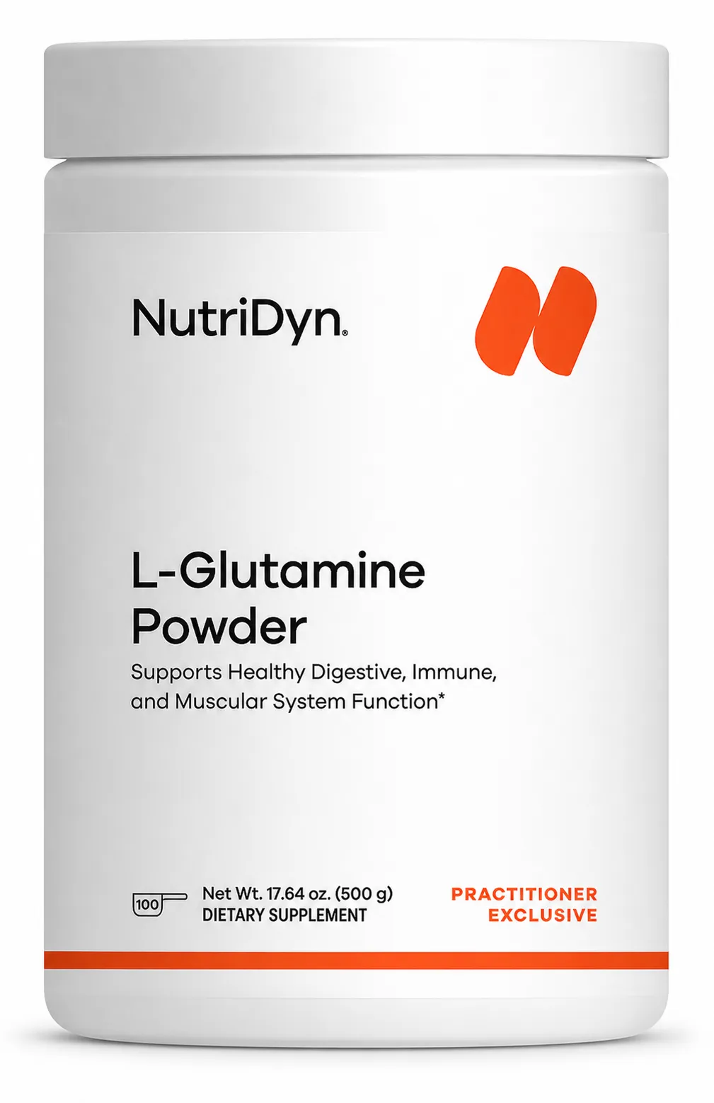 L-Glutamine Powder x100 Servings, 17.6 oz (500 g) - NutriDyn - NutriDyn