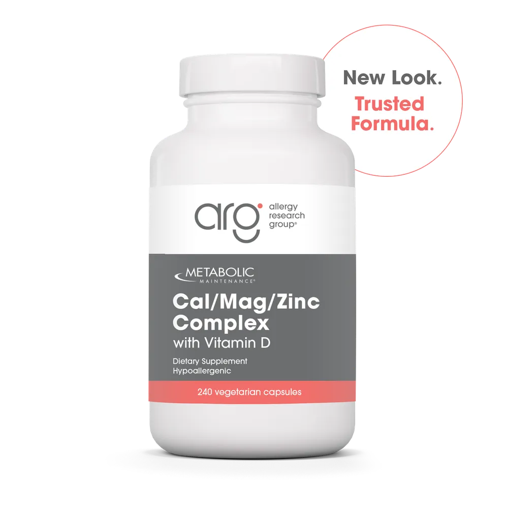 Cal/Mag/Zinc Complex with Vitamin D x240 Capsules - Metabolic Maintenance - Metabolic Maintenance