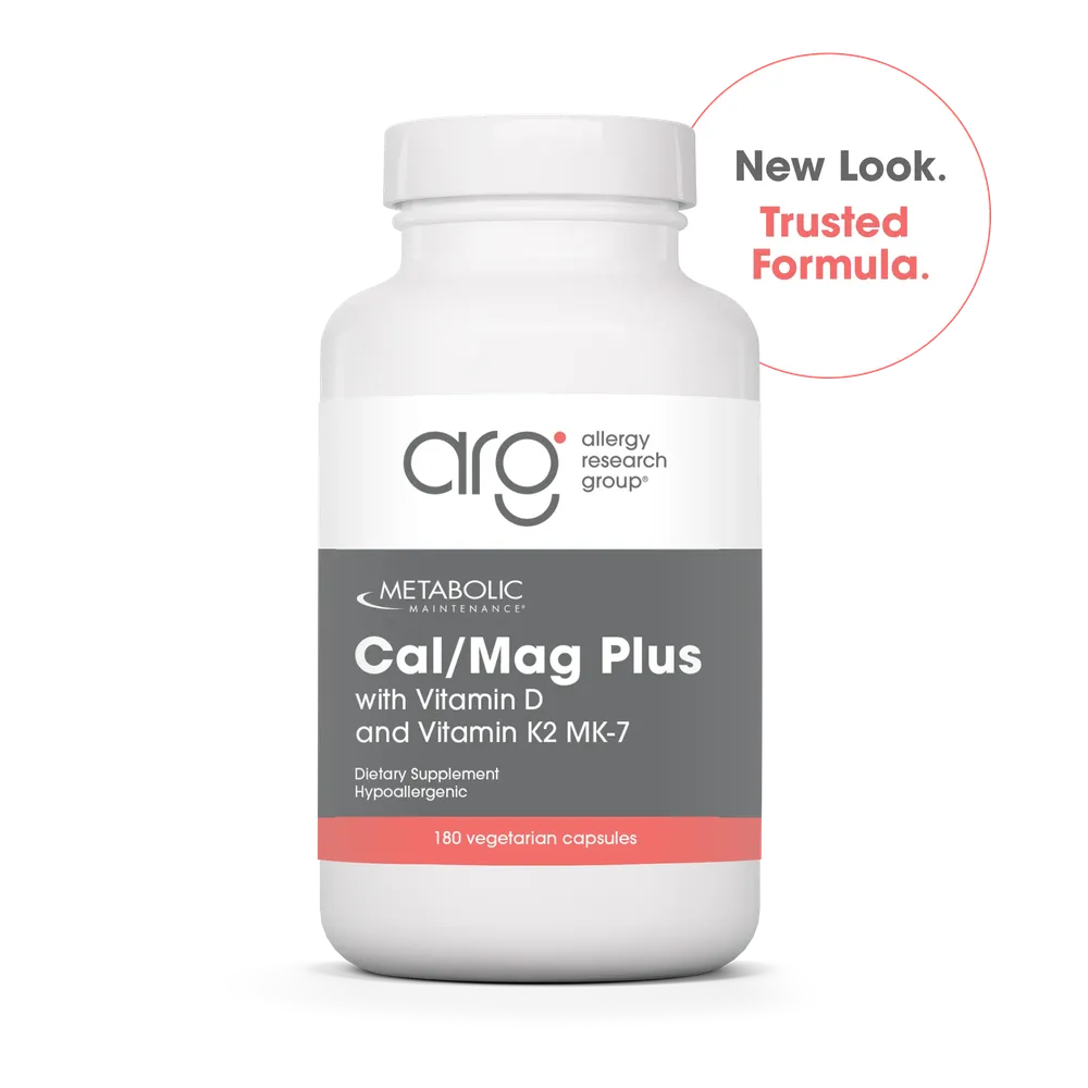 Cal/ Mag Plus with Vitamin D and K2 MK-7 x180 Capsules - Metabolic Maintenance - Metabolic Maintenance