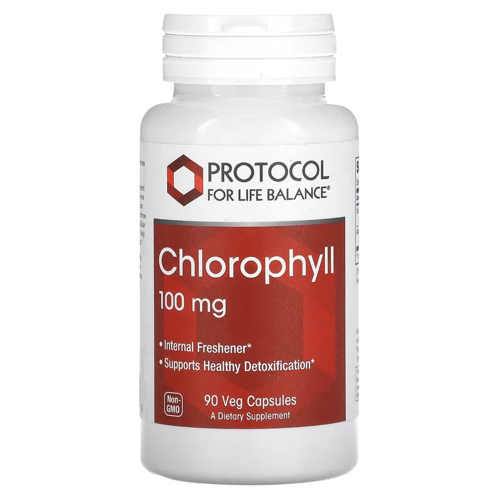 Chlorophyll 100mg x90 Capsules - Protocol For Life Balance - Protocol For Life Balance