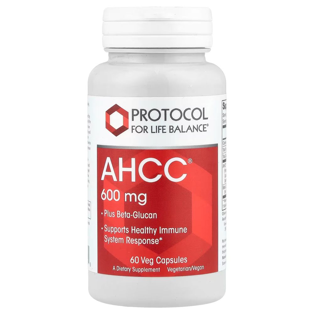 AHCC 600mg x60 Capsules - Protocol For Life Balance - Protocol For Life Balance