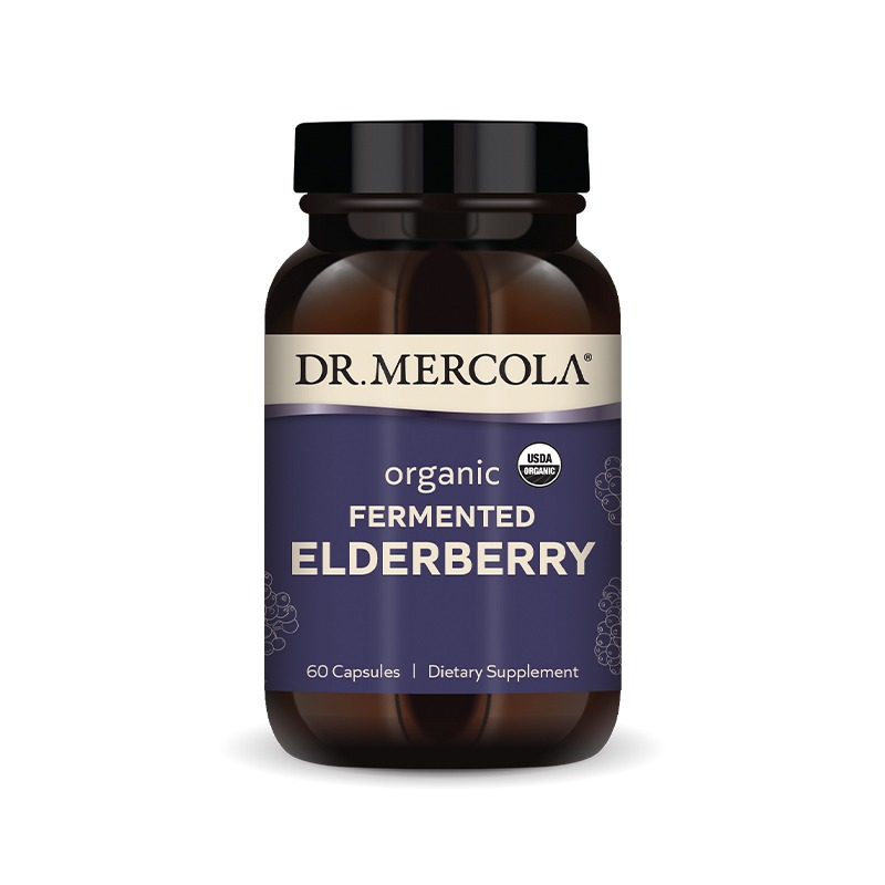 Organic Fermented Elderberry x60 Capsules - Dr. Mercola - Dr. Mercola