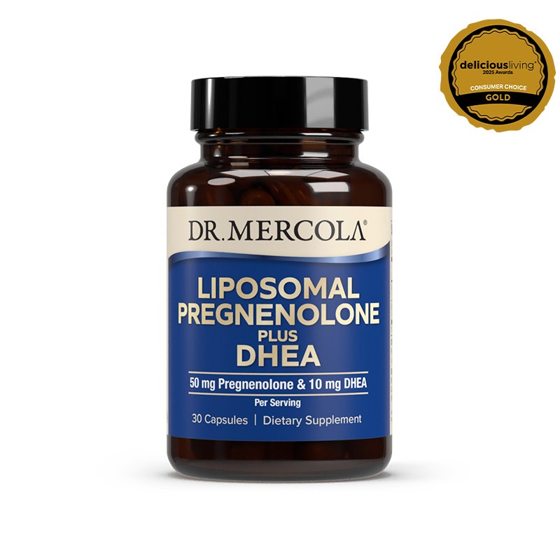 Liposomal Pregnenolone 50mg Plus DHEA 10mg x30 Capsules - Dr. Mercola - Dr. Mercola