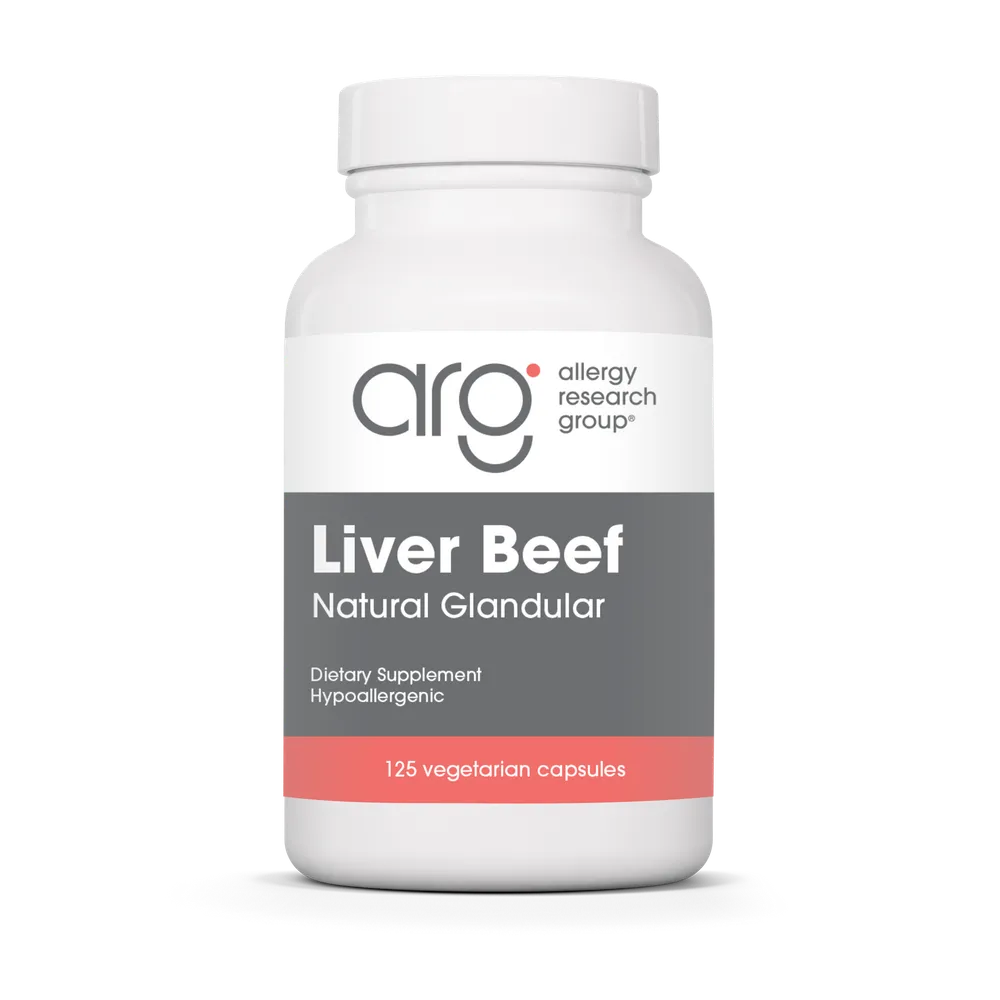 Liver Beef 100mg x125 Capsules - Allergy Research Group - Allergy Research Group