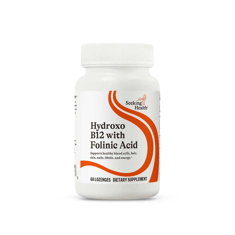 Hydroxo B12 with Folinic Acid x60 Lozenges - Seeking Health - Seeking Health