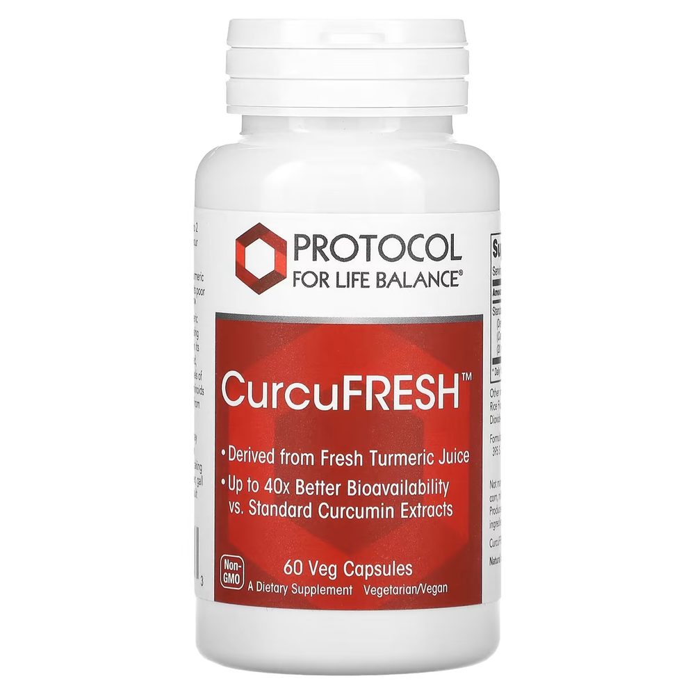 CurcuFresh (Curcumin) 500mg x60 Capsules - Protocol For Life Balance - Protocol For Life Balance