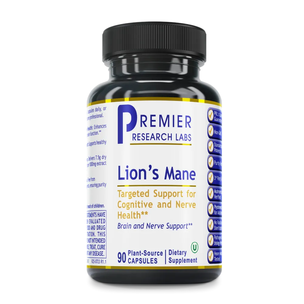 Lion's Mane x90 Capsules - Premier Research Labs - Premier Research Labs