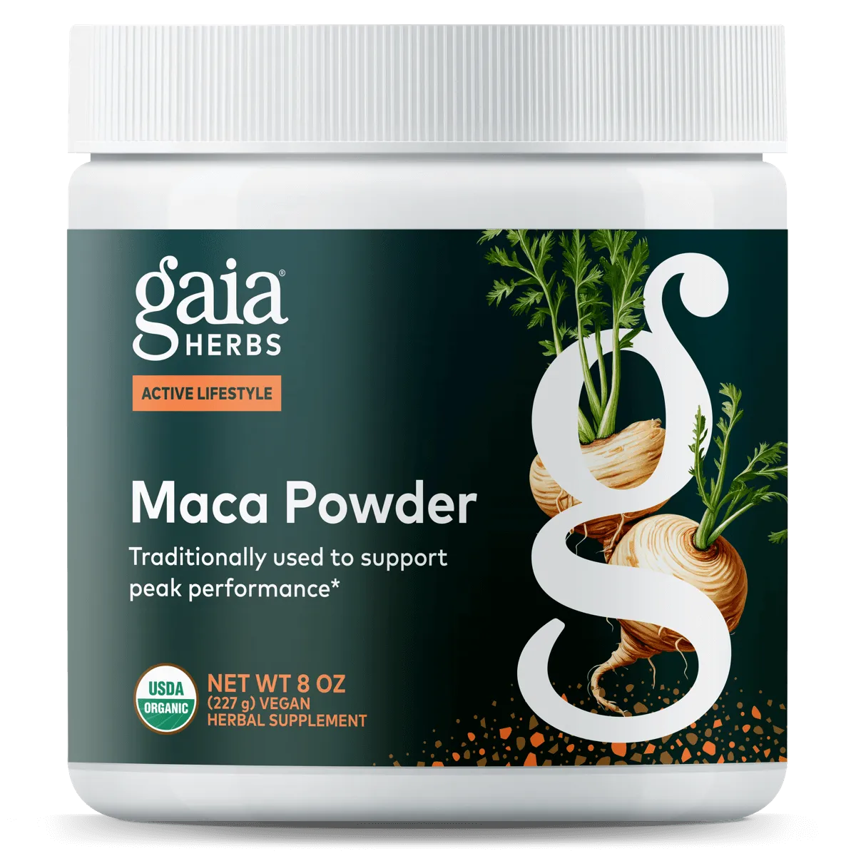 Organic Gelatinized Maca Powder (Peruvian) x69 Servings, 8 oz (227 g) - Gaia Herbs - Gaia Herbs