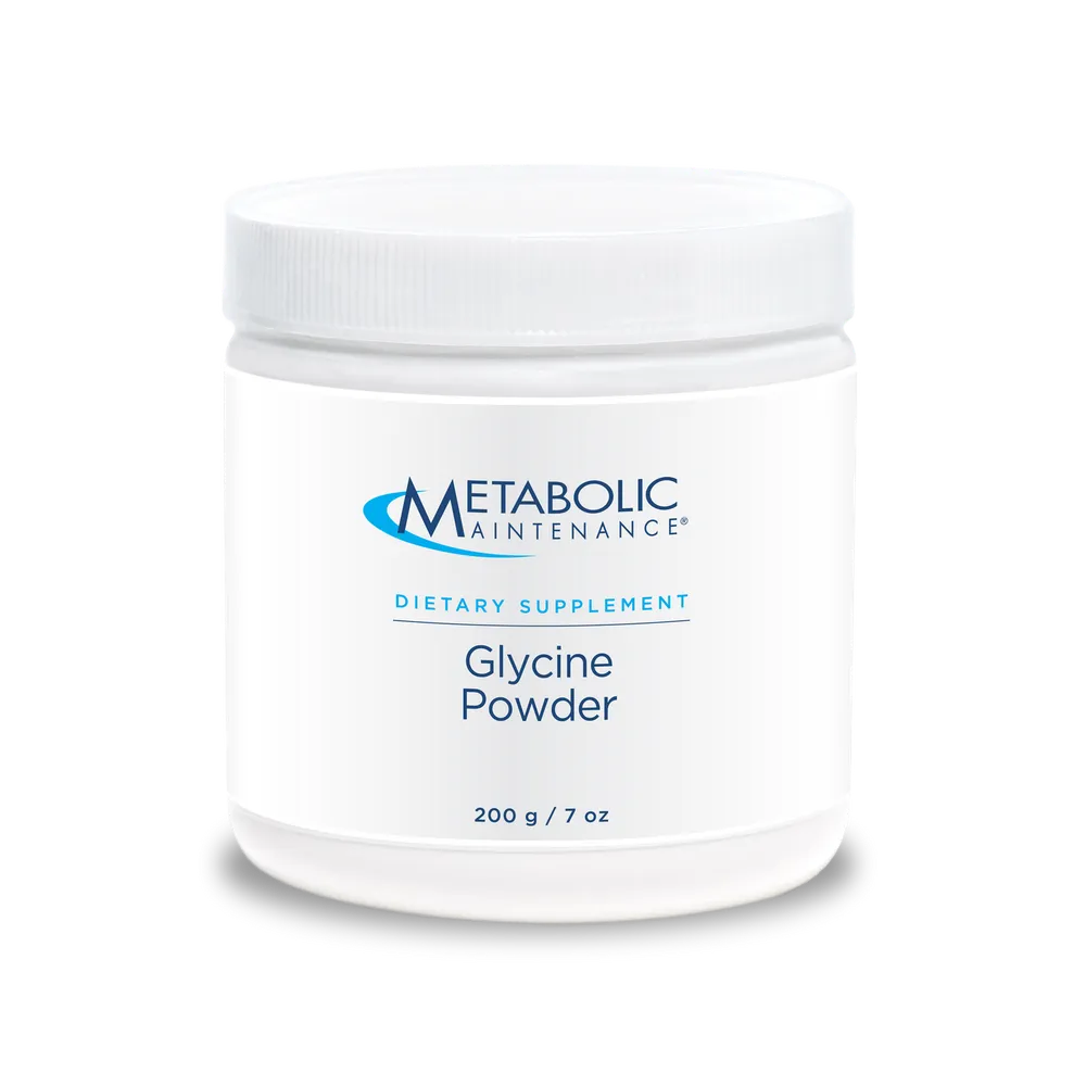 Glycine Powder 1,000mg x200 Servings, 7 oz (200 g) - Metabolic Maintenance - Metabolic Maintenance