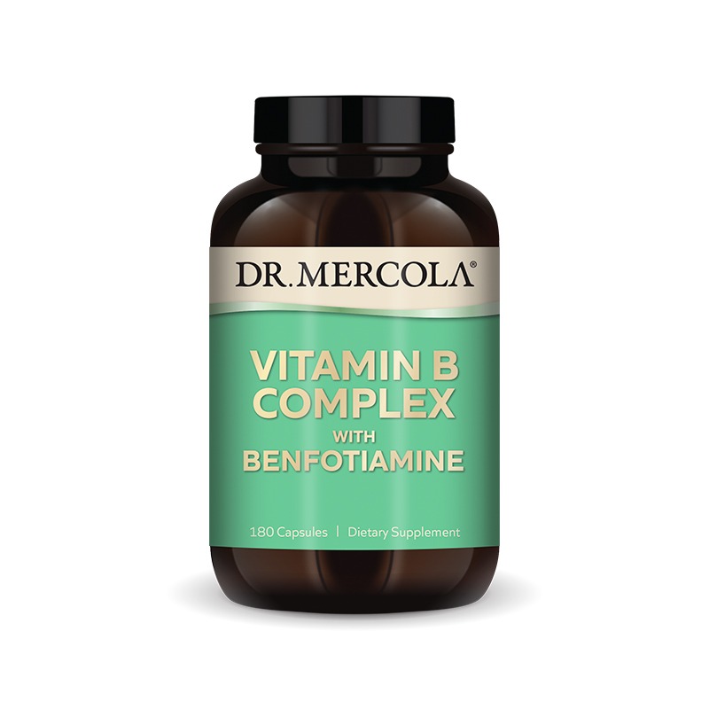 Vitamin B Complex with Benfotiamine x180 Capsules - Dr. Mercola - Dr. Mercola
