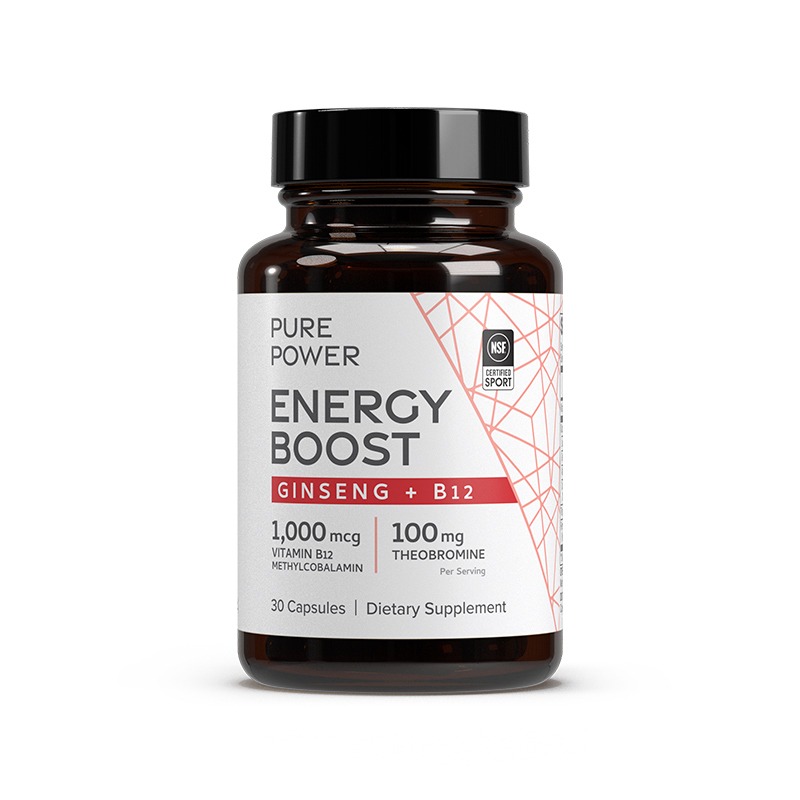 Energy Boost (Ginseng + Vitamin B12) x30 Capsules - Dr. Mercola - Dr. Mercola