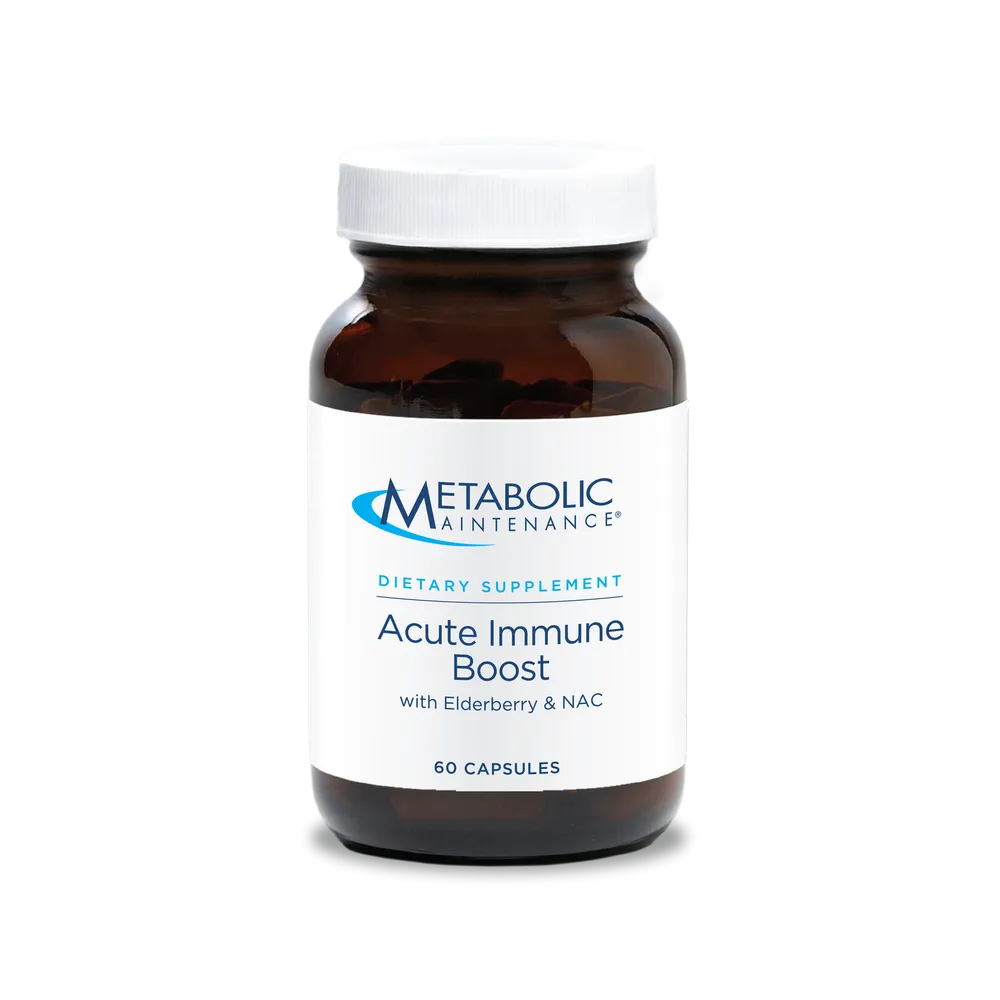 Acute Immune Boost with Elderberry and NAC x60 Capsules - Metabolic Maintenance - Metabolic Maintenance
