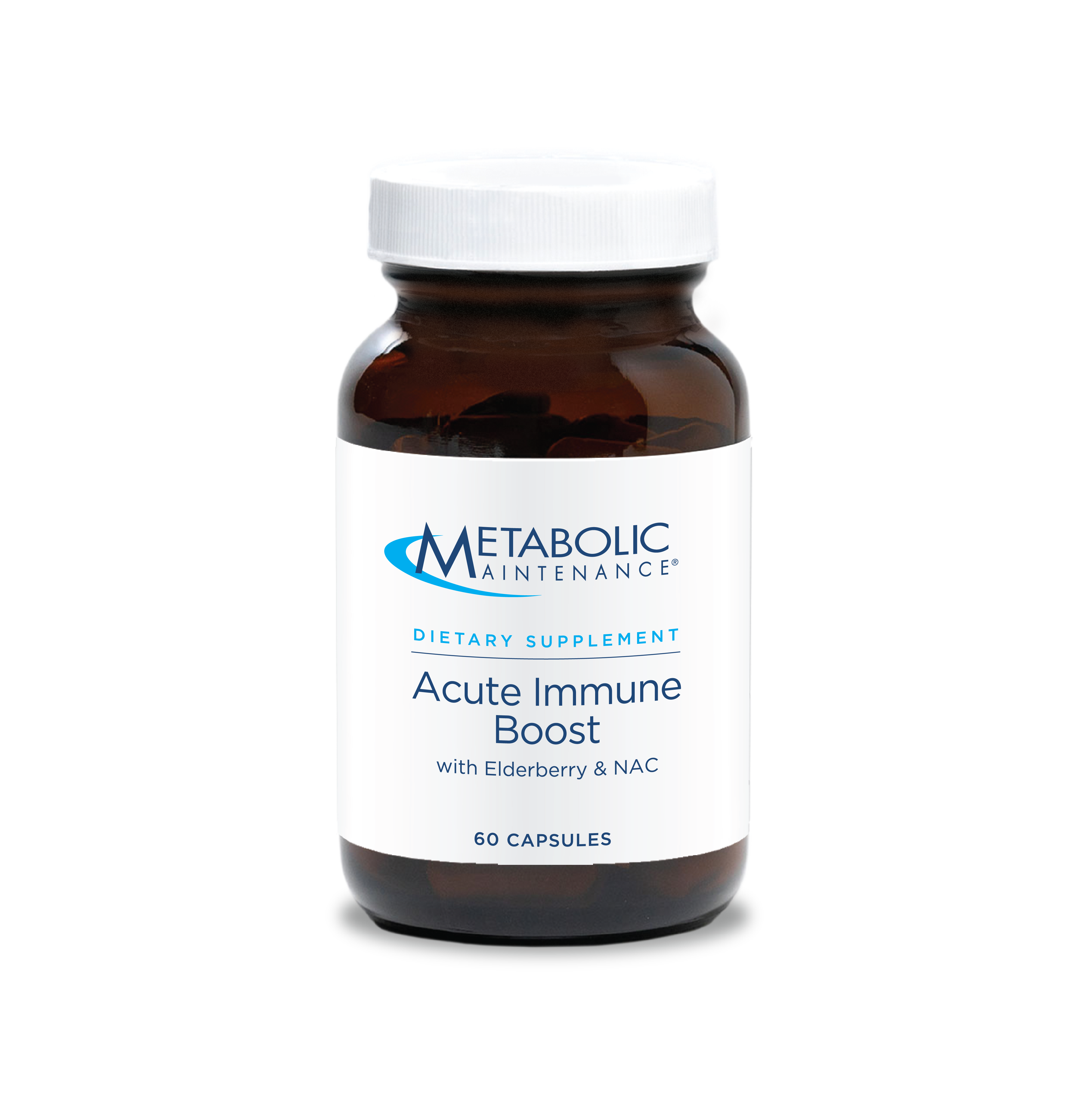 Acute Immune Boost with Elderberry and NAC x60 Capsules - Metabolic Maintenance - Metabolic Maintenance