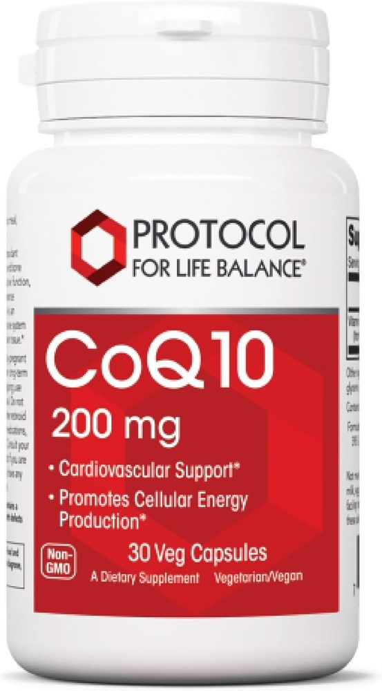 CoQ10 200mg x30 Capsules - Protocol For Life Balance - Protocol For Life Balance