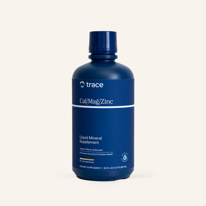 Cal / Mag / Zinc Liquid Mineral Supplement x16 Servings, 30 fl oz (887 mL) - Trace Minerals - Trace Minerals