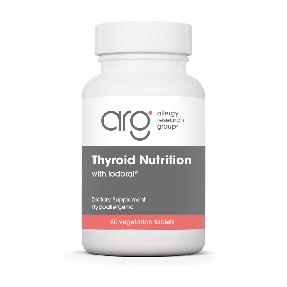 Thyroid Nutrition with Iodoral (Iodine) x60 Capsules - Allergy Research Group - Allergy Research Group