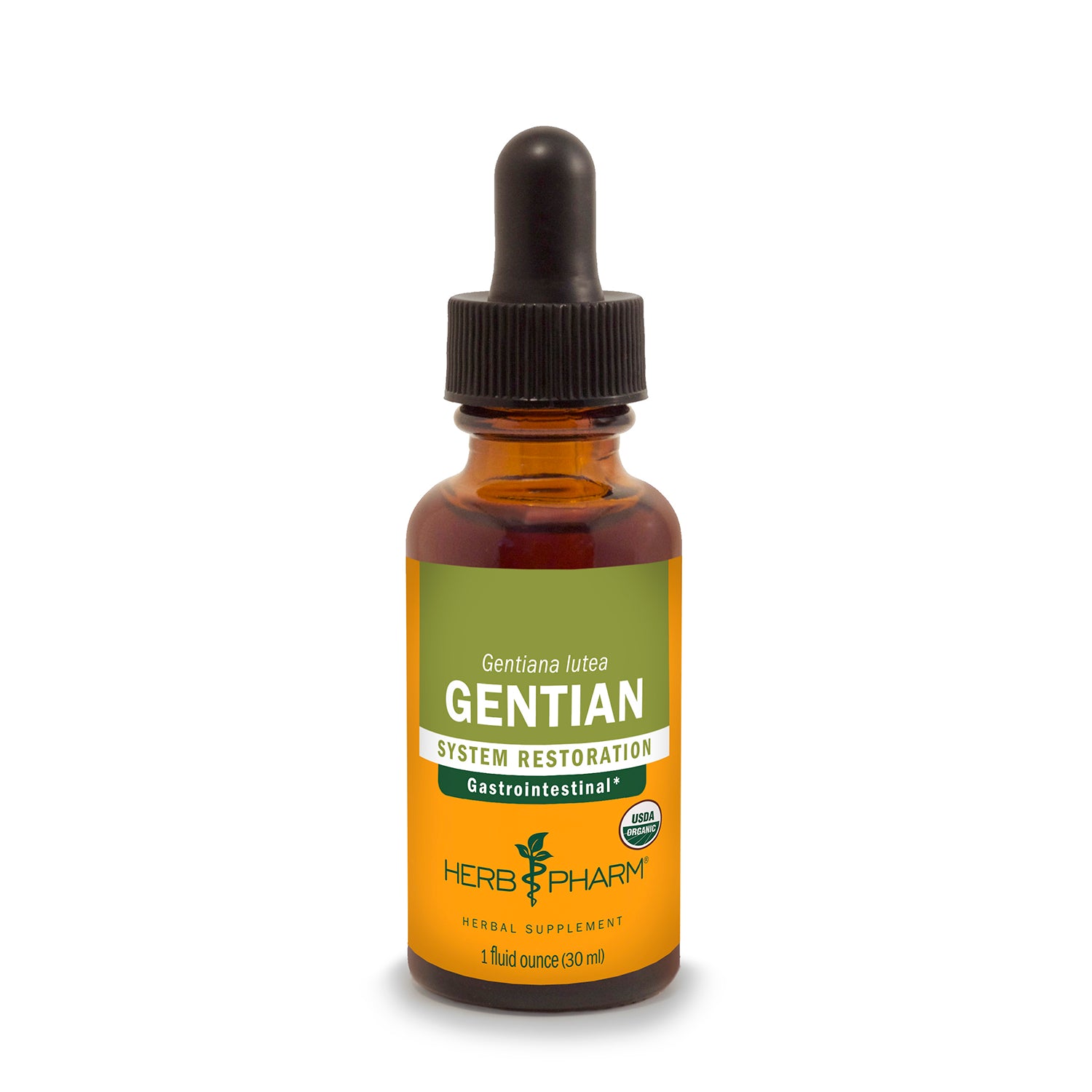 Organic Gentian Extract 1 fl oz (30 mL) - Herb Pharm - Herb Pharm