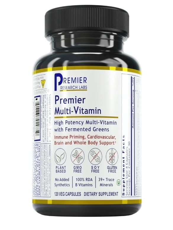 Premier Multi-Vitamin (High Potency Multi-Vitamin with Fermented Greens) x120 Capsules - Premier Research Labs - Premier Research Labs