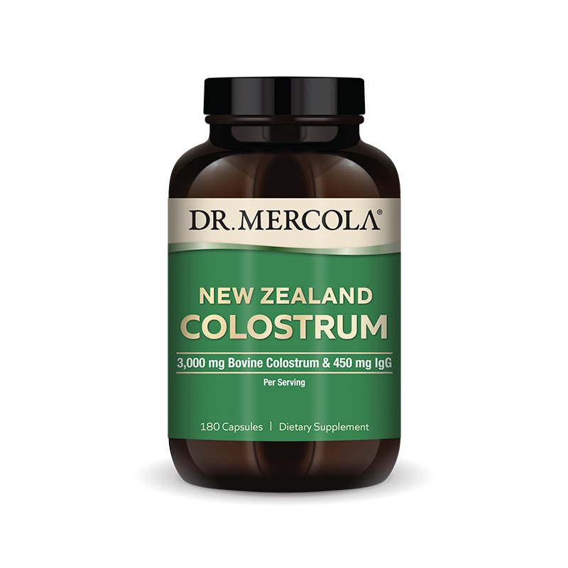 New Zealand Colostrum and IgG (3000mg / 450mg) x180 Capsules - Dr. Mercola - Dr. Mercola