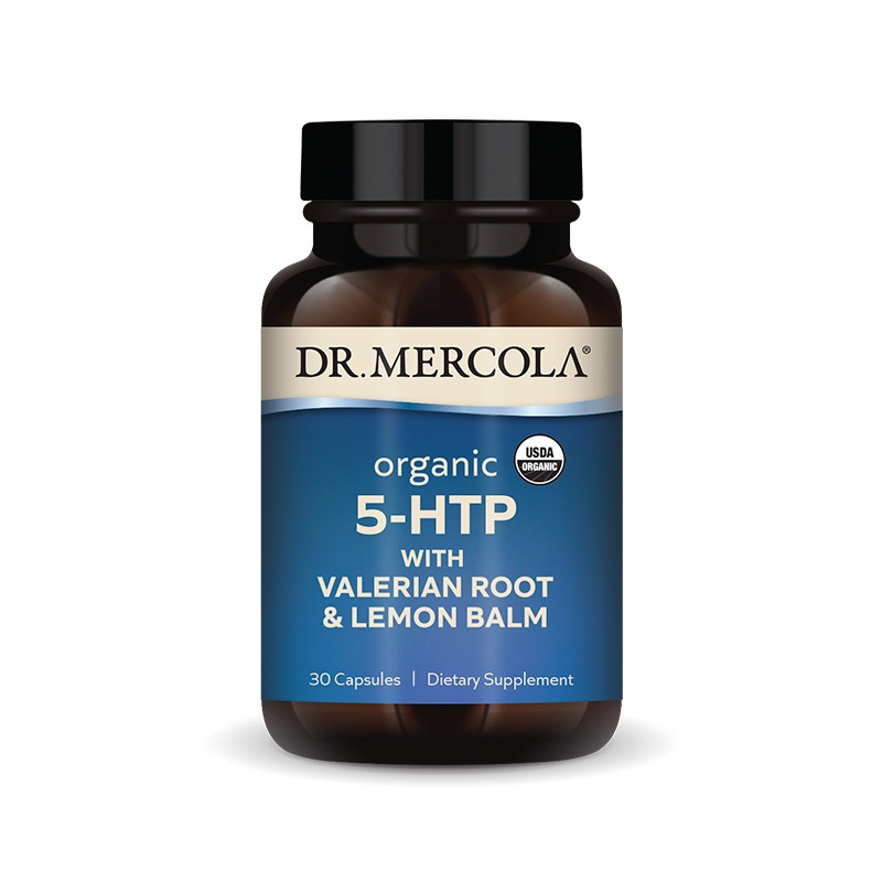 Organic 5-HTP with Valerian Root and Lemon Balm x30 Capsules - Dr. Mercola - Dr. Mercola