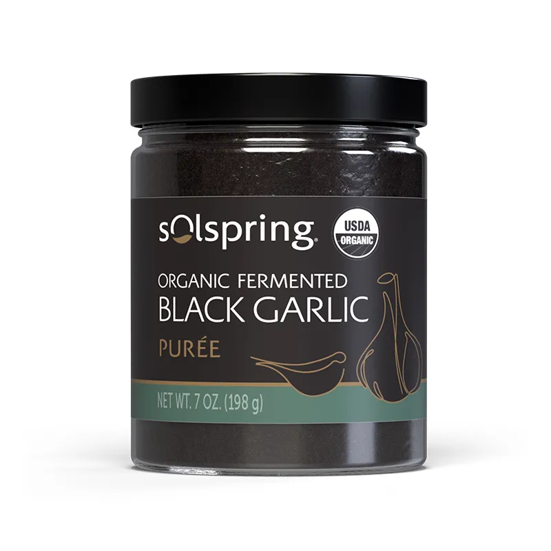 Organic Fermented Black Garlic Puree x33 Servings, 7 oz (198 g) - Dr. Mercola - Dr. Mercola