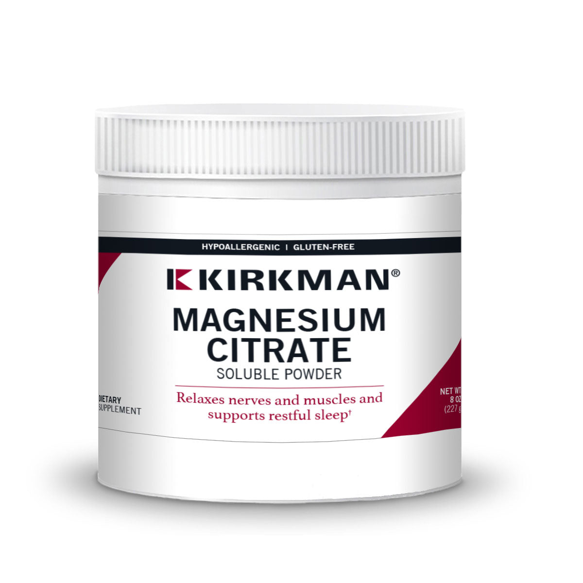 Magnesium Citrate Powder 200mg x90 Servings, 8 oz (227 g) - Kirkman - Kirkman