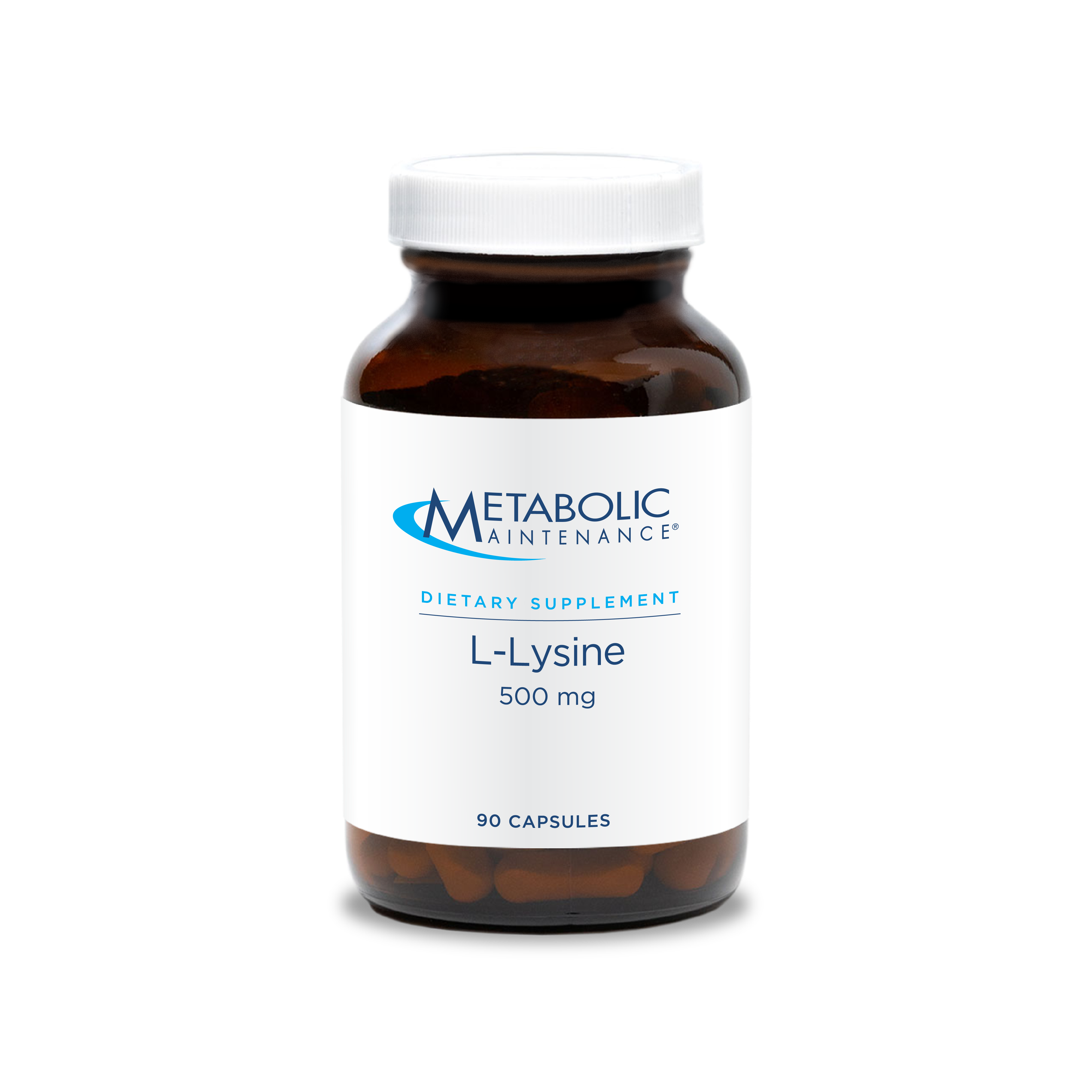 L-Lysine 500mg x90 Capsules - Metabolic Maintenance - Metabolic Maintenance