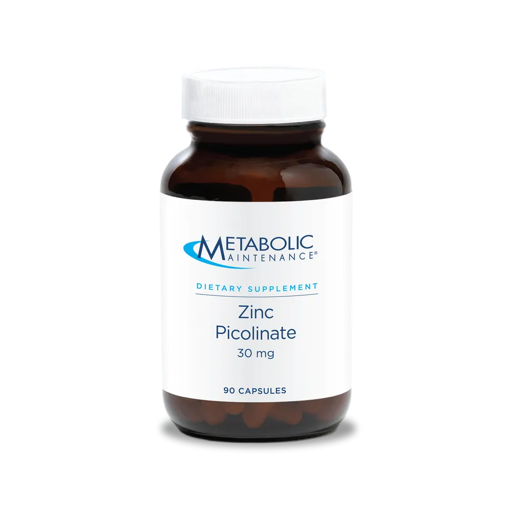 Zinc Picolinate 30mg x90 Capsules - Metabolic Maintenance - Metabolic Maintenance