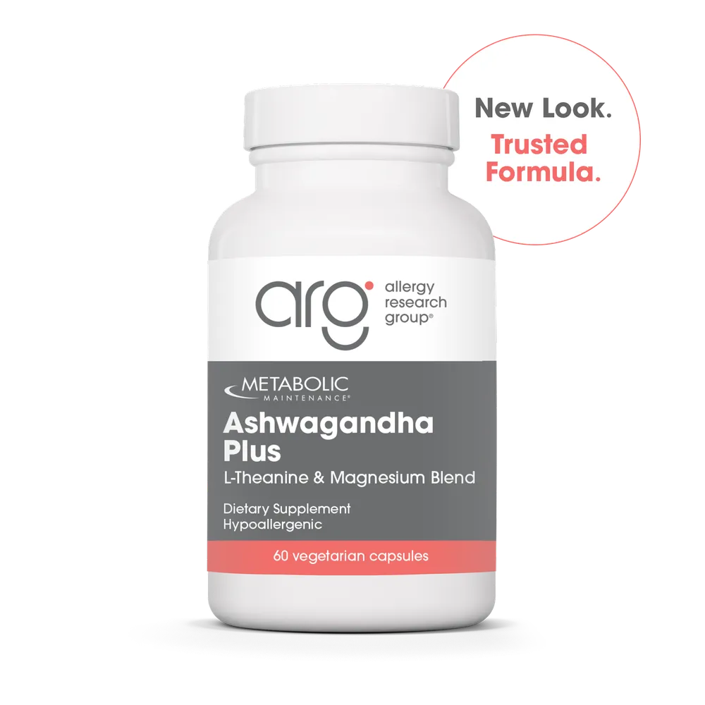 Ashwagandha Plus with L-Theanine + Magnesium x60 Capsules - Metabolic Maintenance - Metabolic Maintenance